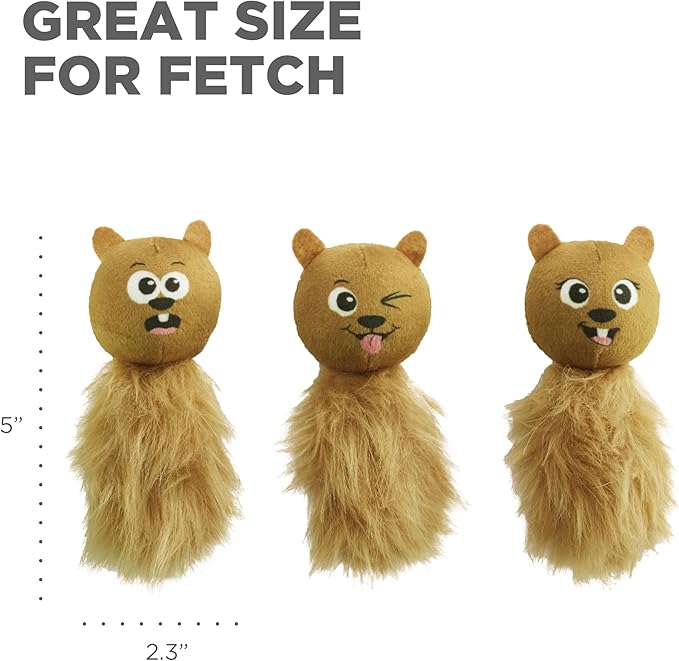 Outward Hound Nina Ottosson Plush Replacement Chipmunk Toys - Image 6