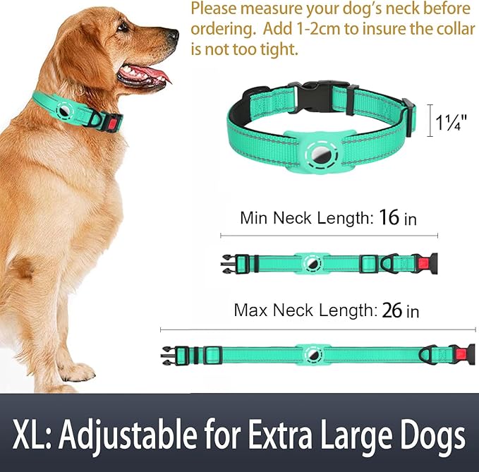 AirTag Dog Collar with AirTag Holder Compatible - Image 6