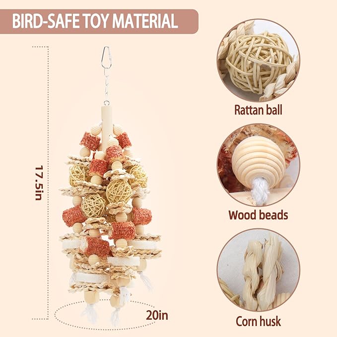 Bird Toys that is 17.5 Inches in Length, Parrot Toy Designed - Image 7