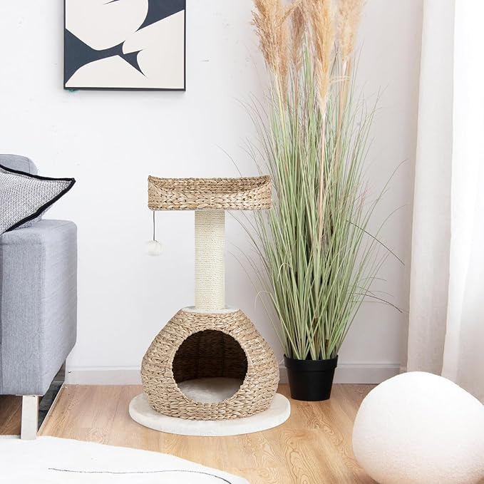 Tangkula Modern Cat Tree, Small Cat Tower - Image 9