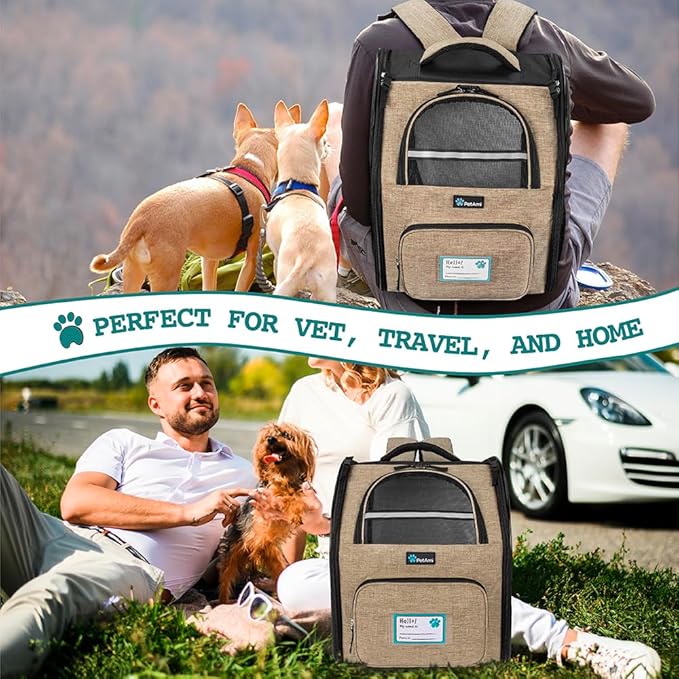 PetAmi Dog Backpack Carrier for Small Medium Dogs Large Cats up to 18 lbs - Image 7
