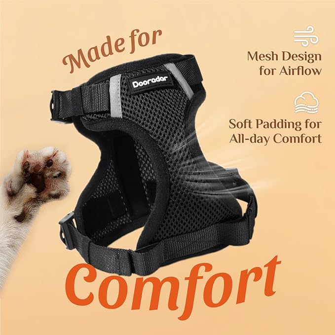Dooradar Cat Harness and Leash Set, Escape Proof Soft - Image 9