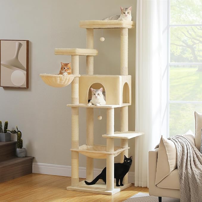 PAWZ Road Large Cat Tree, 73 Inches Tall Cat Tower - Image 7