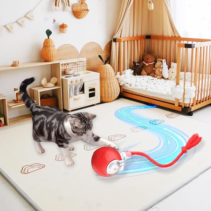 2-in-1 Automatic Moving Ball Cat Toy - Image 7