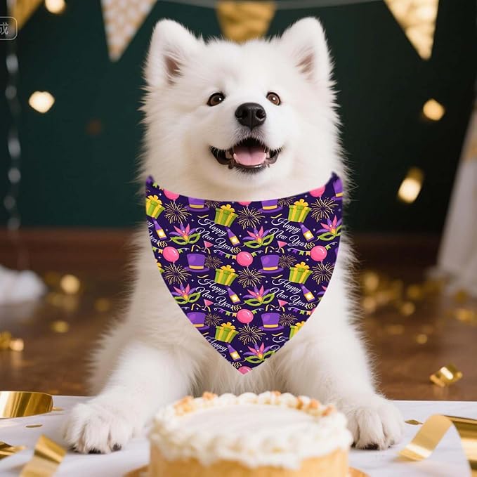 4 Pack Holiday Dog Bandanas, Adjustable Halloween Thanksgiving Christmas New - Image 6
