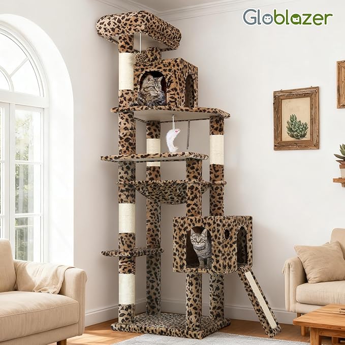 Globlazer Heavy Duty Cat Tree Tower, 70inch Sturdy Cat Tree - Image 7