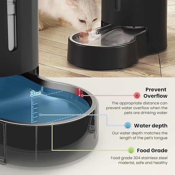 CZPET 2.5 Gallon Dog Water Bowl Dispenser, Filter Automatic Dog and Cat Water - Image 6