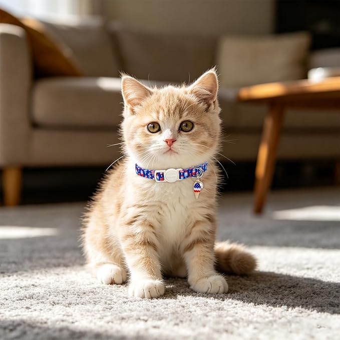 Cat Collar, 2 Pack Blue Cat Collars Breakaway - Image 6