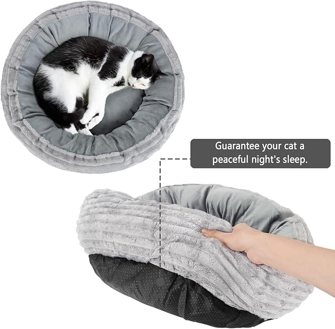 CANMIL Cat Bed, Cat Bed for Indoor Cats, 20’’ Donut Cat Bed for Cats and Small - Image 7