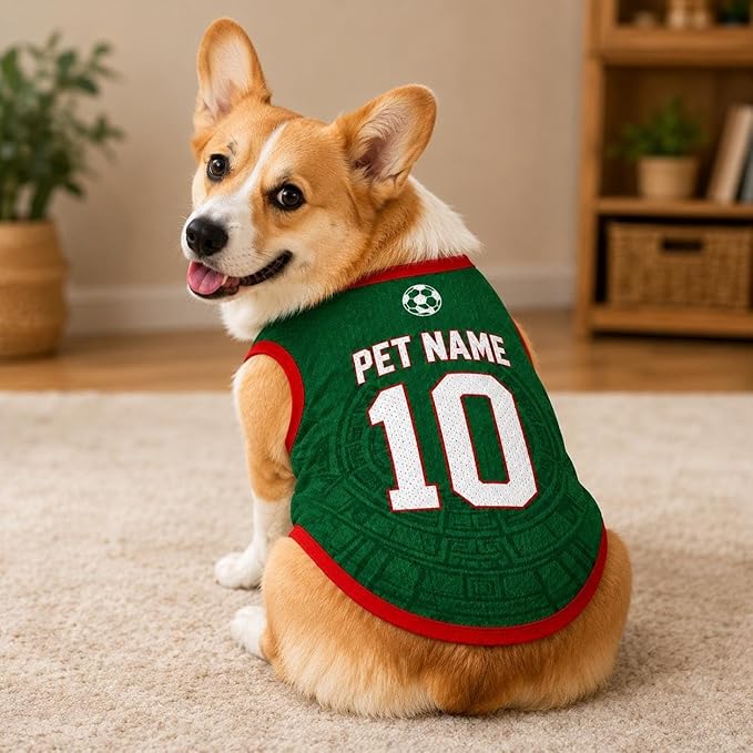 V-DECORPARKS Dog Jersey Custom Name Number, Pets Soccer Jersey - Image 4