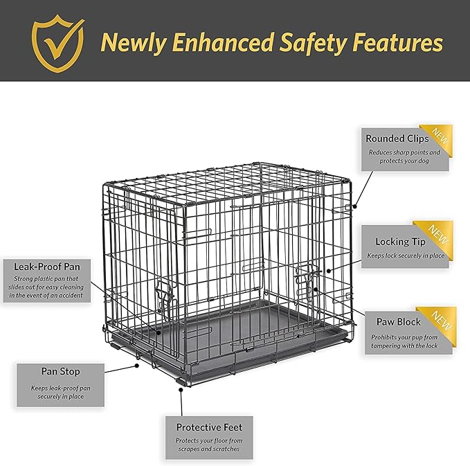 Midwest Homes for Pets 24-Inch New World Crate for Small Breeds, 12-20 lbs - Image 8