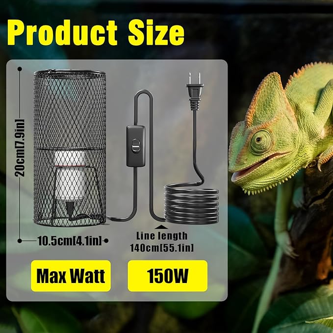 2Pack Reptile Heat Lamp Guard - Image 6