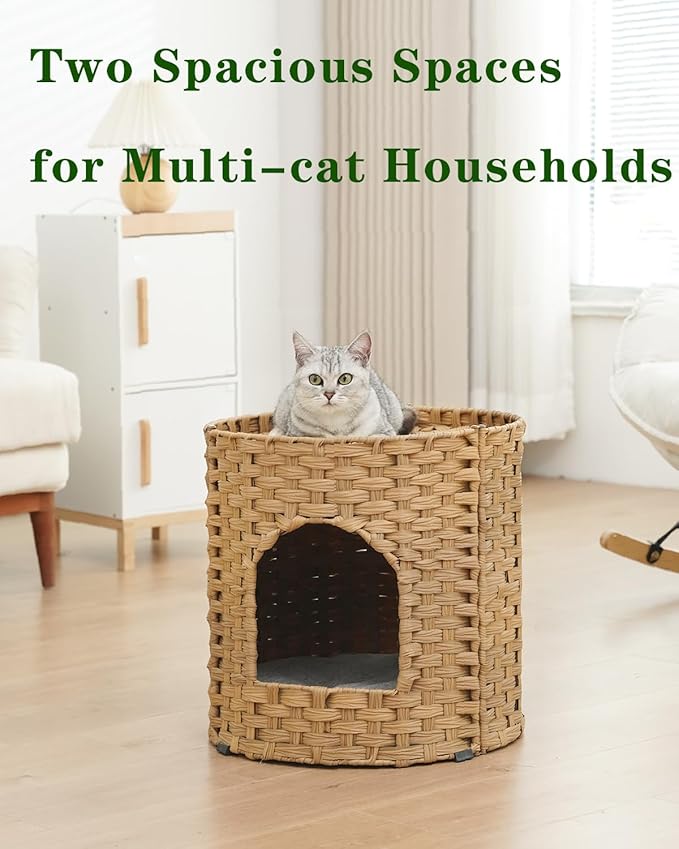 SETVSON Cat House for Indoor Cat, Large Double Cat Houses Cat Bed Cave - Image 7