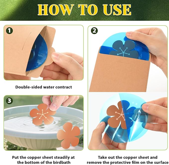 3Pcs Bird Bath Copper Purification Disk 99.99% Pure Copper Water Cleaning Discs - Image 7