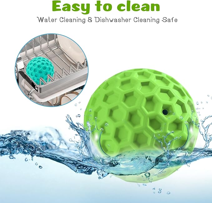 HIPPIH Indestructible Squeaky Dog Toys, Interactive Dog Balls 2 Pack, Dog Chew - Image 8