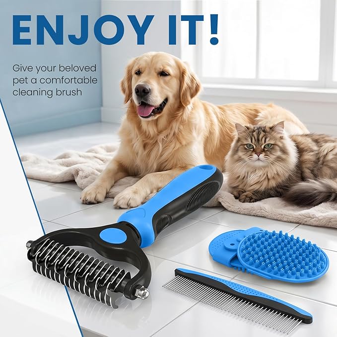 Double-Sided Pet Grooming Rake - Image 7