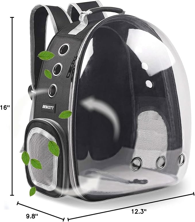 Cat Backpack Carrier, Pet Backpack, Breathable Cat Dog Space Capsule Backpack - Image 9