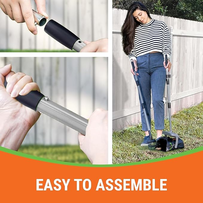 Pupzle Dog Pooper Scooper with Bag Attachment, Dog Poop Scoop - Image 9