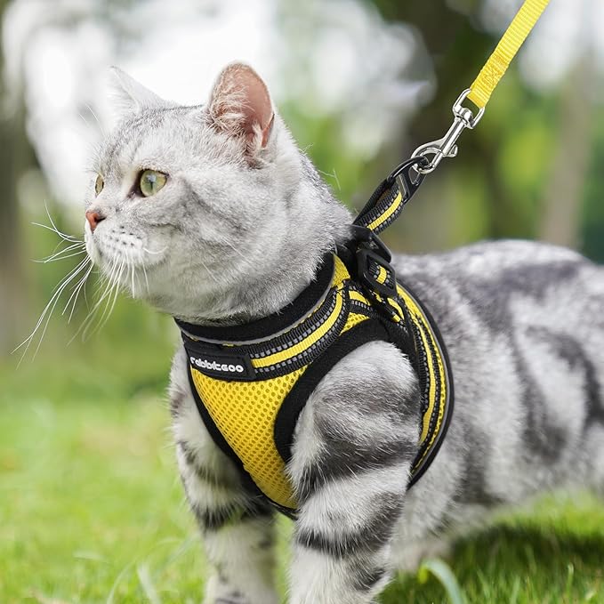 rabbitgoo Cat Harness and Leash, Step-in Escape Proof Kitten Harness Set - Image 10