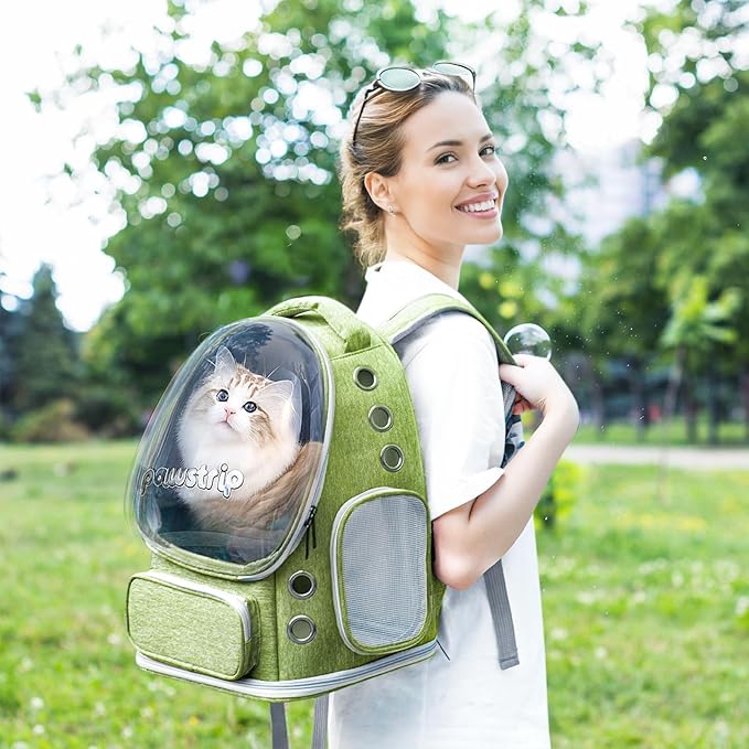 Cat Backpack Carrier with Large Space Bubble Window, Airline Approved - Image 6