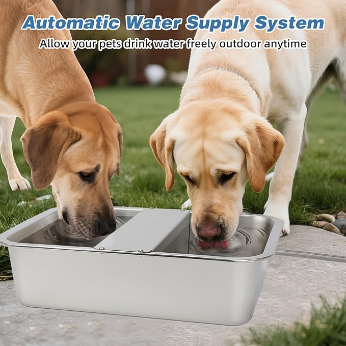 YUEPET 3 Gallon Auto Dog Water Bowl Dispenser Outside Automatic Water Dispenser - Image 9