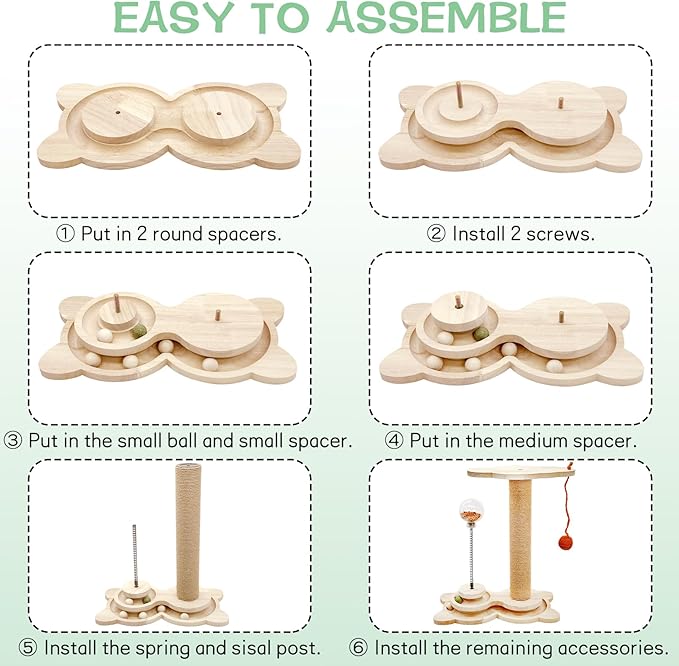 Fhiny Cat Scratching Posts, Interactive Cat Toys - Image 6