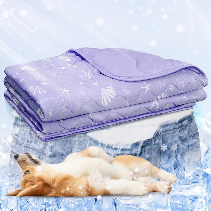 NWK Dog Cooling Blanket, Q-Max>0.345, Ice Silk Cool to Touch Material, - Image 7