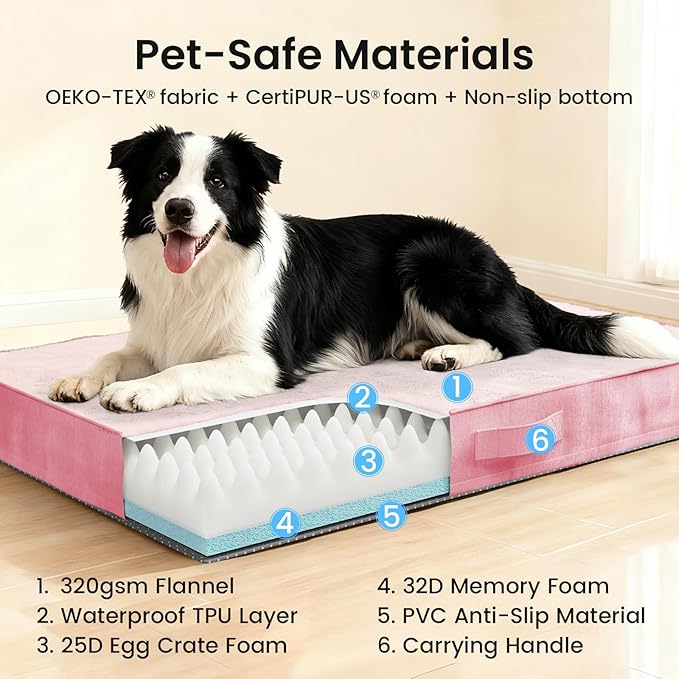 OhGeni Orthopedic Waterproof Dog Bed - Image 9