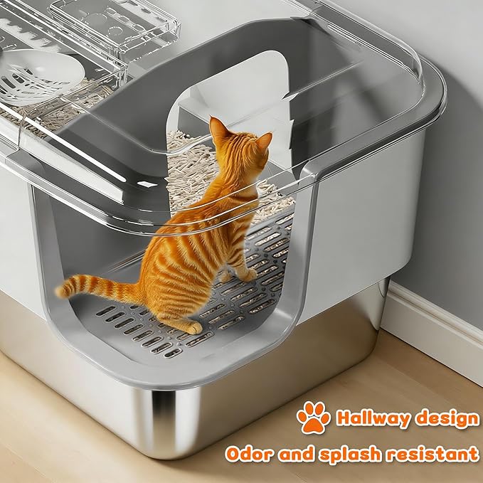 XXL Stainless Steel Litter Box - Image 9