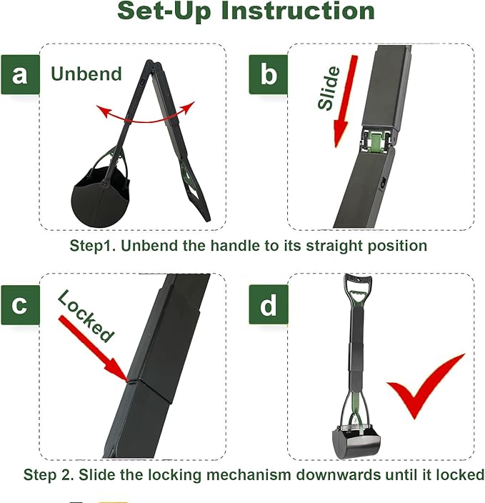 ienjoyed Dog Pooper Scooper for Large Medium & Small Dogs Heavy Duty, Long - Image 7