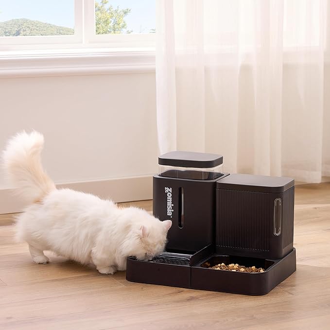ZOMISIA Gravity Dog Food and Water Dispenser, 2 in 1 Automatic Dog Feeder - Image 8