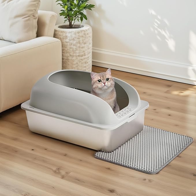 OLIXIS Stainless Steel Cat Litter Box - Image 7