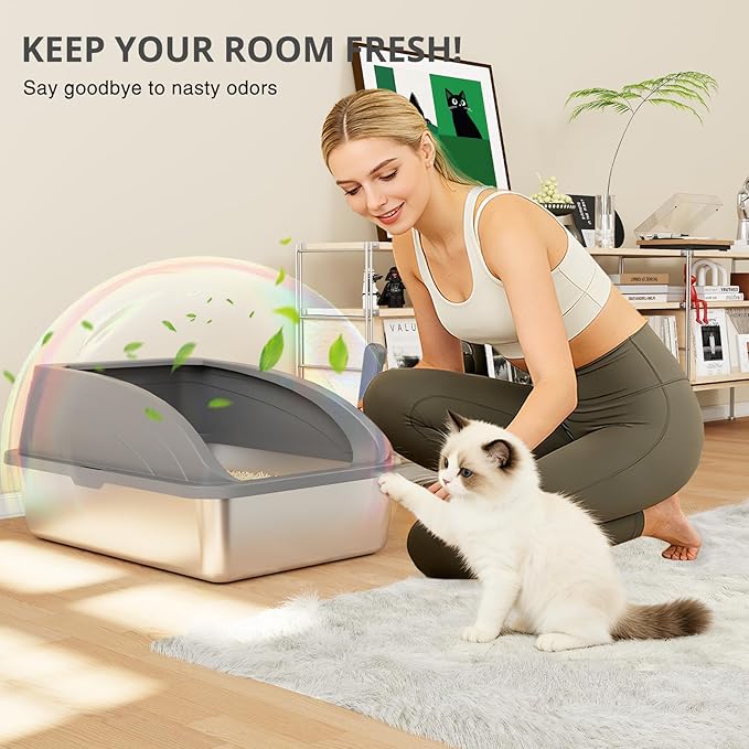 Stainless Steel Cat Litter Box - Image 8