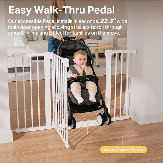 Cumbor 2 Pack 29.7-51.5" Extra Wide Baby Gate - Image 9