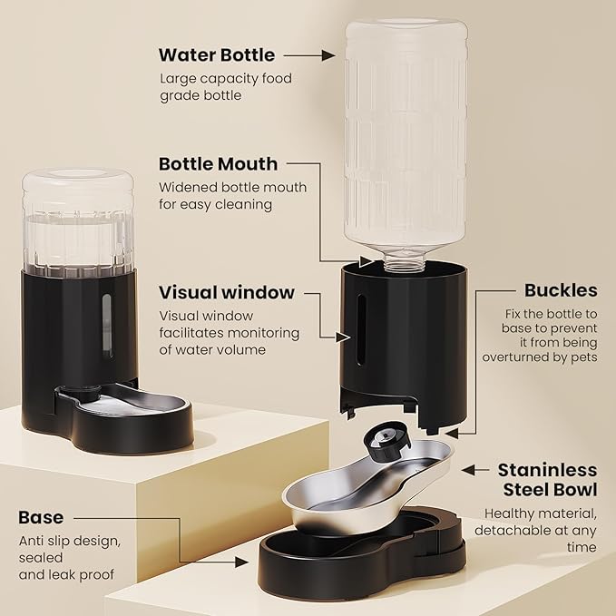 CZPET Elevated Dog Water Bowl Dispenser - Image 9