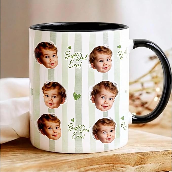 Personalized Dad Mug- Custom Baby Face Mug - Image 9