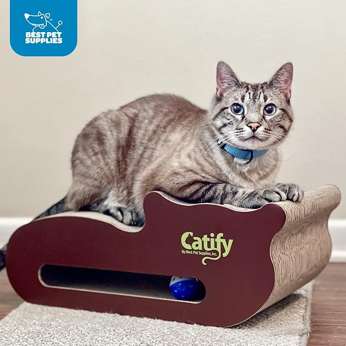 Best Pet Supplies Catify Cat Scratcher, Fun Interactive Scratchers, Claw Safe - Image 5