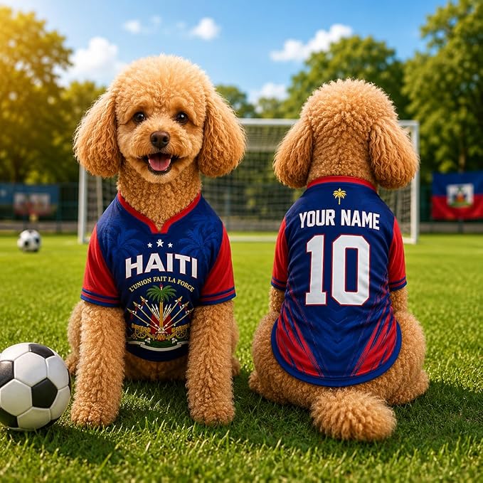 V-DECORPARKS Personalized Pet Soccer Jersey Custom Name Number Dog Cat Football - Image 5