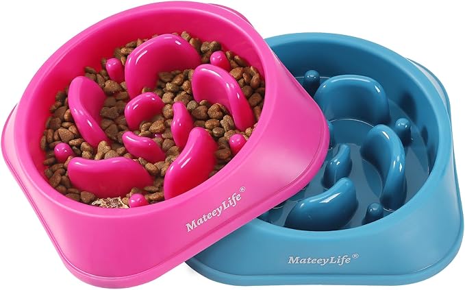 MateeyLife Slow Feeder Dog Bowls 2PCS, Anti-Choking Puzzle Dog Food Bowls - Image 8