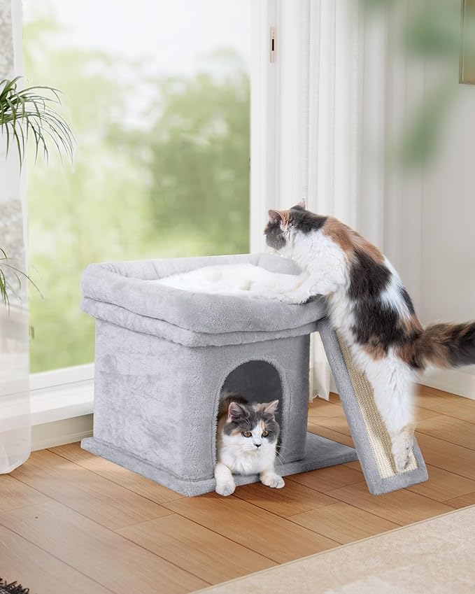 Aechonow Cat Tree Tower for Large Cat, Cat Bed House - Image 8