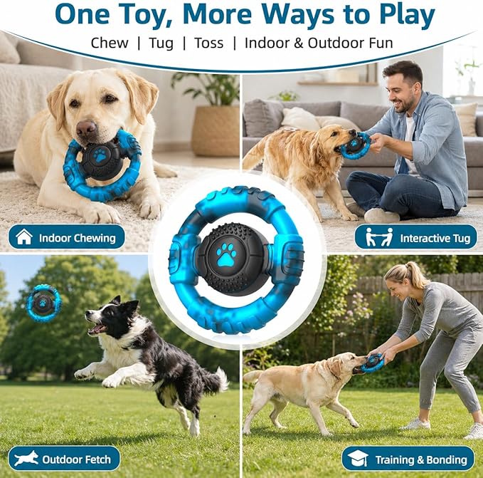 Pamlulu Tough Dog Toys for Aggressive Chewers, Indestructible Dog Toy for Large - Image 7