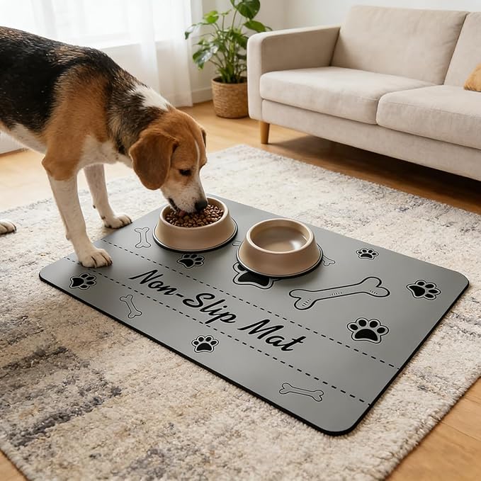 Pet Feeding Mat Dog Food Mat Placemats Non Slip Absorbent - Image 7