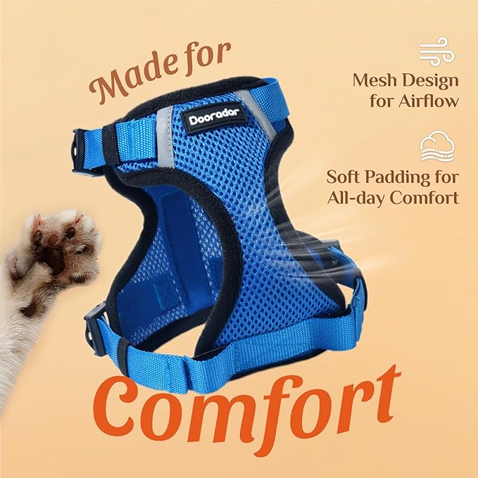 Dooradar Cat Harness and Leash Set, Escape Proof Soft - Image 8