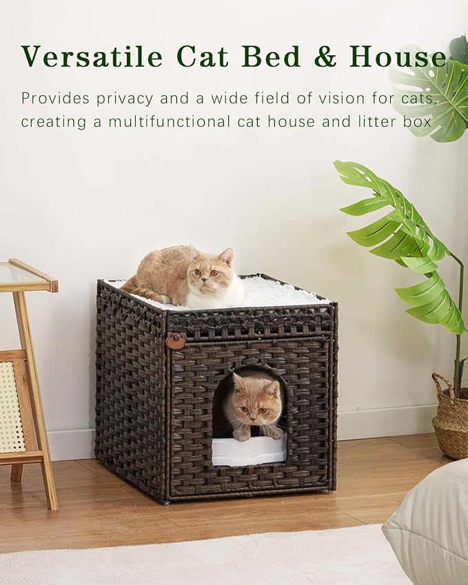 SETVSON Cat Beds for Indoor Cats Extra Large Double Cat Cave Pet Cube, - Image 7