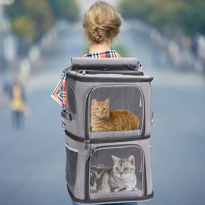 2-in-1 Double Pet Carrier Backpack - Image 7