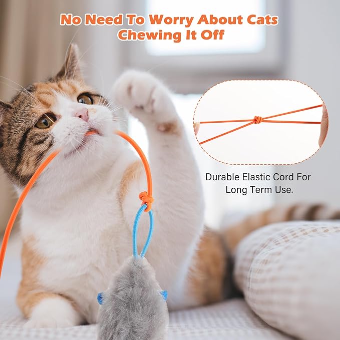 Rechargeable Electric Cat Teaser – Interactive Door Clip Teaser - Image 9