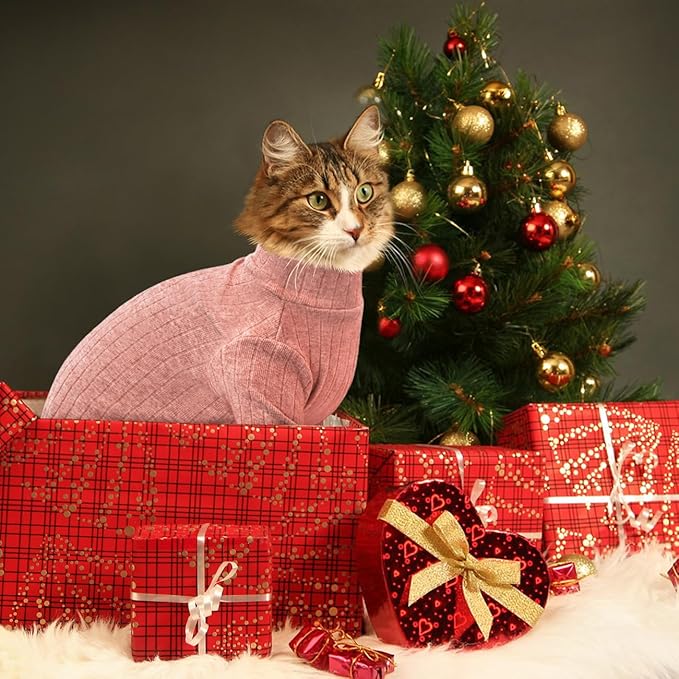 Idepet Sphynx Hairless Cats Sweater Shirt Kitten Soft Puppy Clothes Pullover - Image 6
