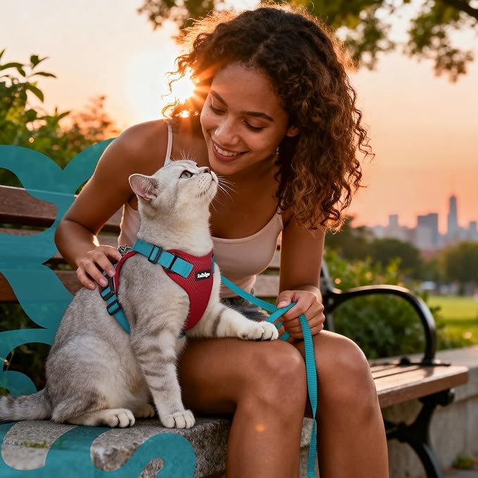 rabbitgoo Cat Harness and Leash Set, Escape Proof Vest Harness - Image 9