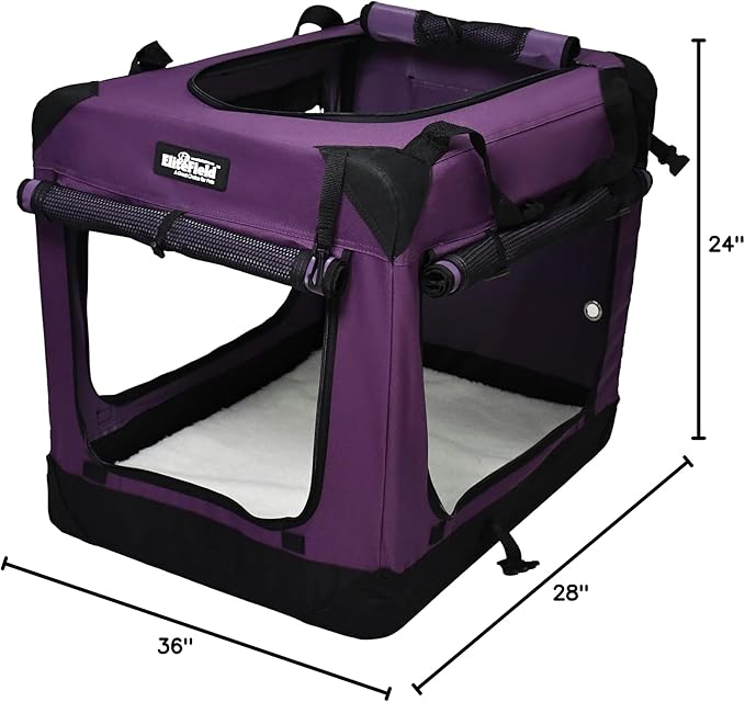 EliteField 4-Door Folding Soft Dog Crate - Image 9