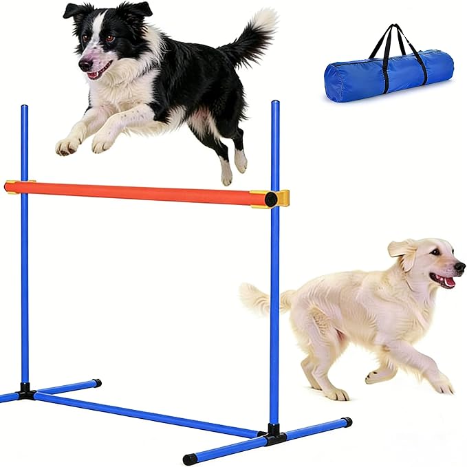 4 PCS Dog Agility Course Equipment, Adjustable Jump Bars Obstacle Training - Image 8